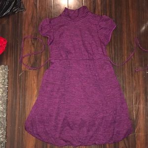 Tie Back Turtleneck Dress